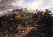 Nicholas Chevalier The Buffalo Ranges,Victoria oil painting on canvas